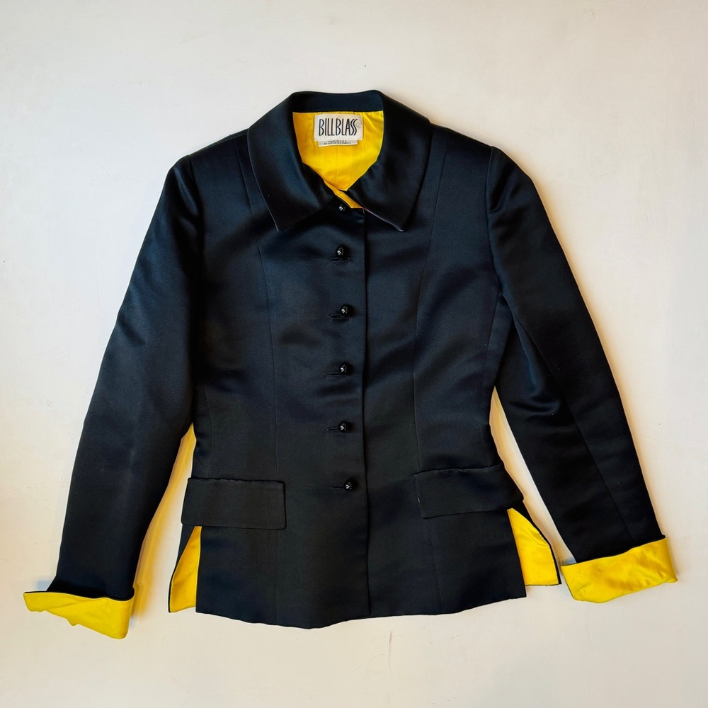 Rare 1980’s/90’s Bill Blass Satin Blazer